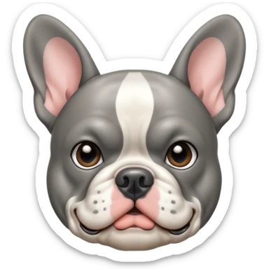 Gray Merle Frenchie sticker