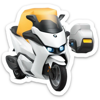 futuristic DELIVERY vehicle covered car bike bmw c1 bmwc1 sticker