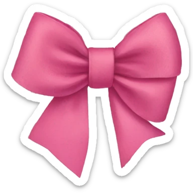 preppy bow sticker