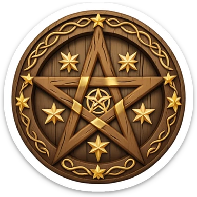yule pentacle sticker