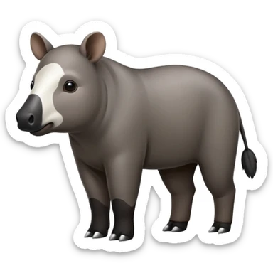 Malayan tapir sticker