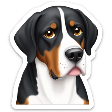 Greater Swiss Mountain Dog laying down sticker