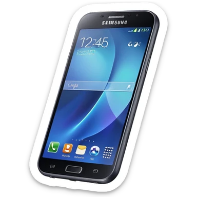 a Samsung phone, no buttons sticker