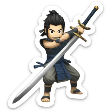 miyamoto mushashi unique epic,rarest  sword sticker