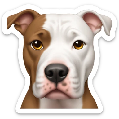 make a pitbull with Carmel  sticker