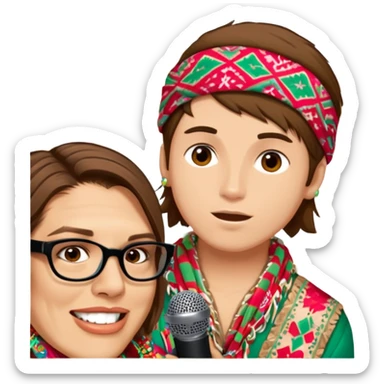 Colorful Singer sticker