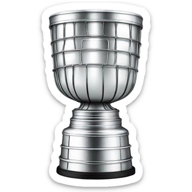 A white Stanley Cup sticker