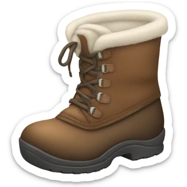 Cozy winter boots sticker