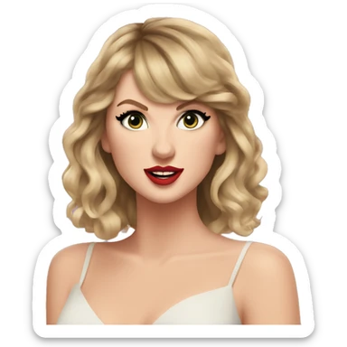 Taylor Swift heart eyes sticker