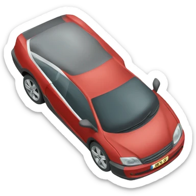 Coche deportivo rojo sticker