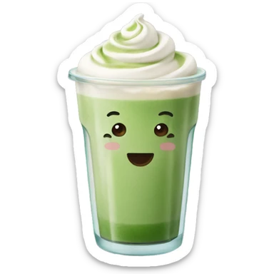 Ice matcha latte  sticker