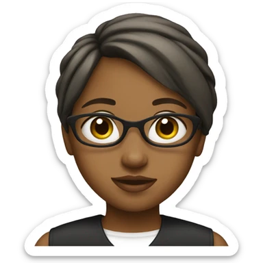 Girl with class sticker