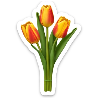ramo de tulipanes sticker