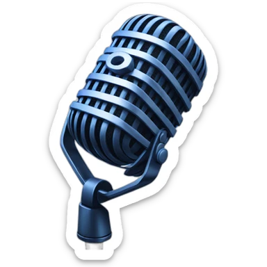podcast microphone sticker