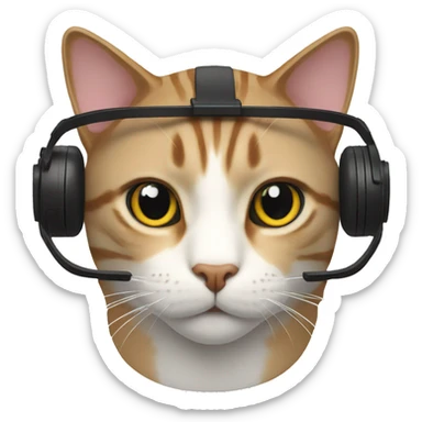 Cat vr sticker