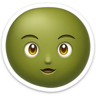 olive green  sticker