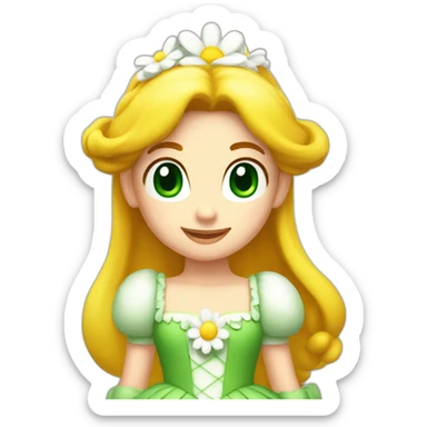 Daisy princesse dans mario sticker
