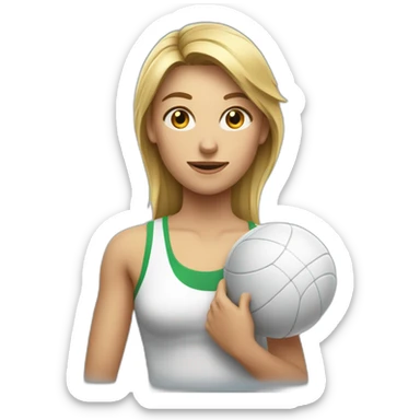 Une fille avec un débardeur qui fait du sport sticker