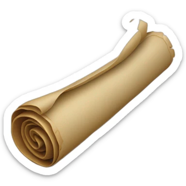 unrolled scroll sticker