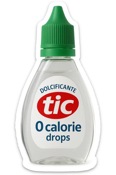 Dolcificante Tic 0 calorie a gocce sticker