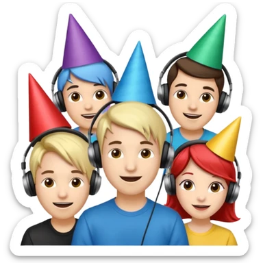 DJs playing Music sticker