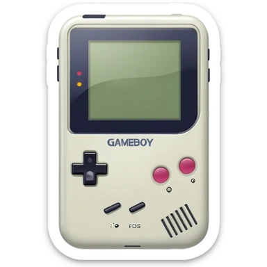 gameboy, simplified sticker