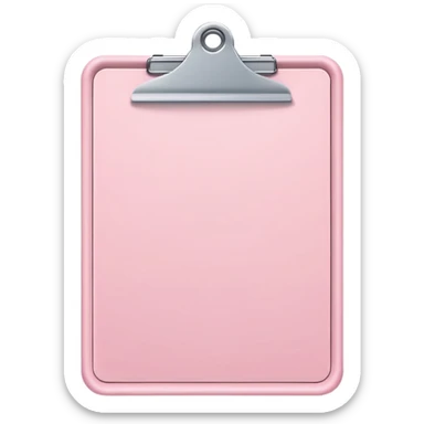 clipboard pastel pink sticker