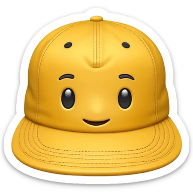 cap cloth yellow sticker