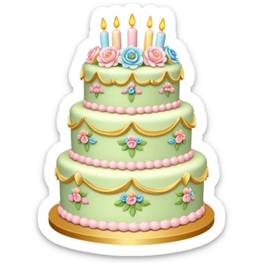 rococo cake sticker