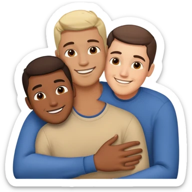 Male Gay Throuple sticker