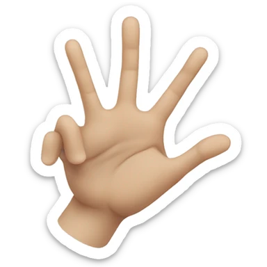 hand doing the yvl sign sticker