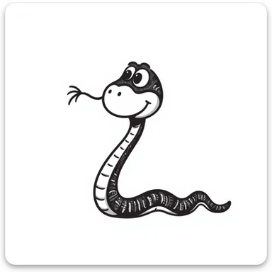 Snake sticker