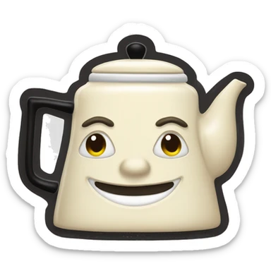 Crème teapot “SMEG” sticker