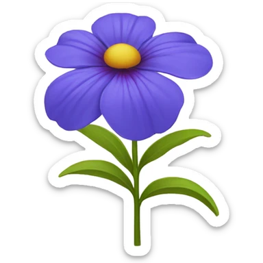 The Tangeled flower sticker