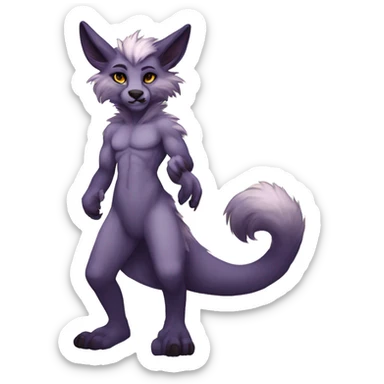 anthro vernid full body furry fursona LiLaiRa sticker