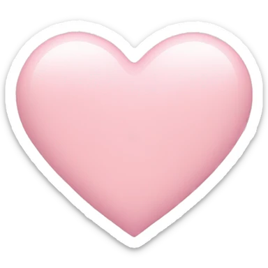 Pastel pink heart  sticker