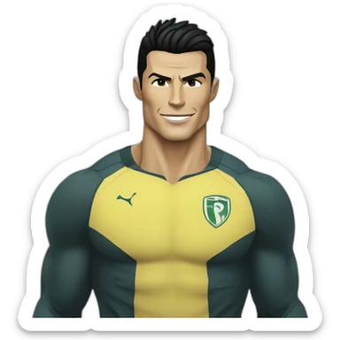 cristiano ronaldo as volwerine from x-men sticker