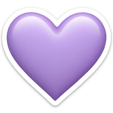 lilac heart  sticker