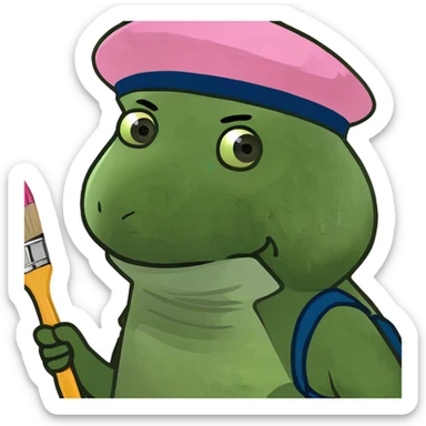 pink spam artist sticker