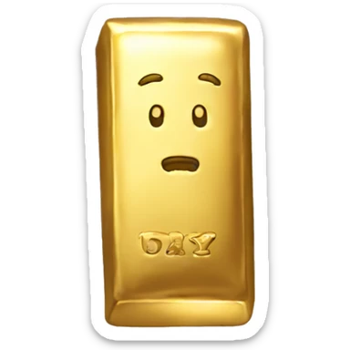 gold BAR dirty sticker