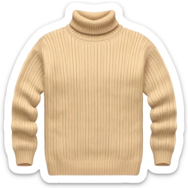 beije turtleneck sweater sticker