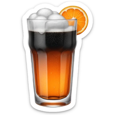 Czech Kofola black and orange  sticker