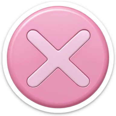 baby pink check mark button sticker