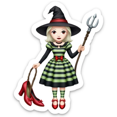 Wicked Witch of the East from the Wizard of Oz sticker