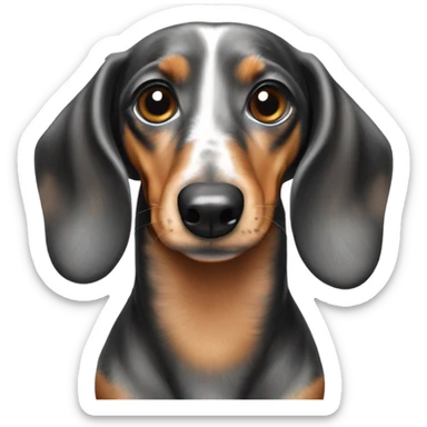 Isabella dapple dachshund  sticker