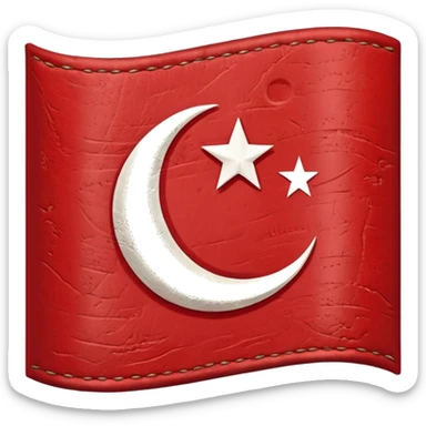 Ottoman empire 1600-1700 flag sticker