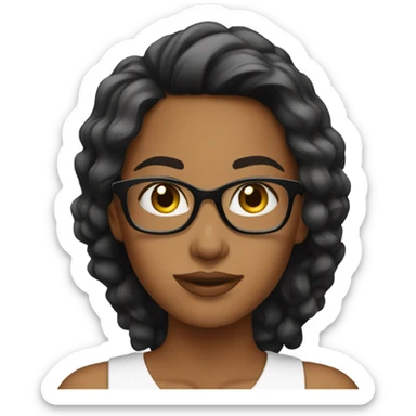 classy young woman sticker