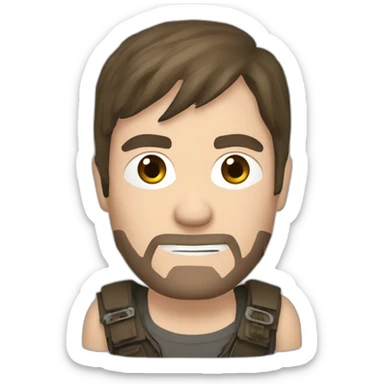 Daryl dixon-effeil tower sticker