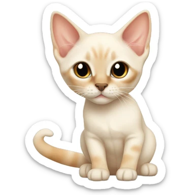 Flame point Siamese kitten sticker