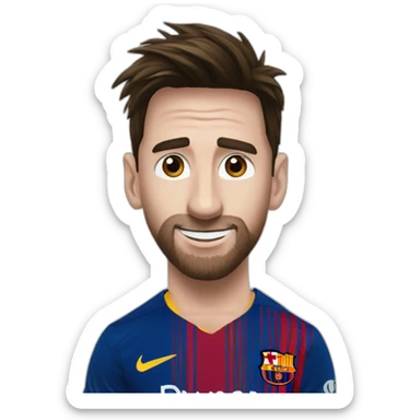 messi qui met un but sticker